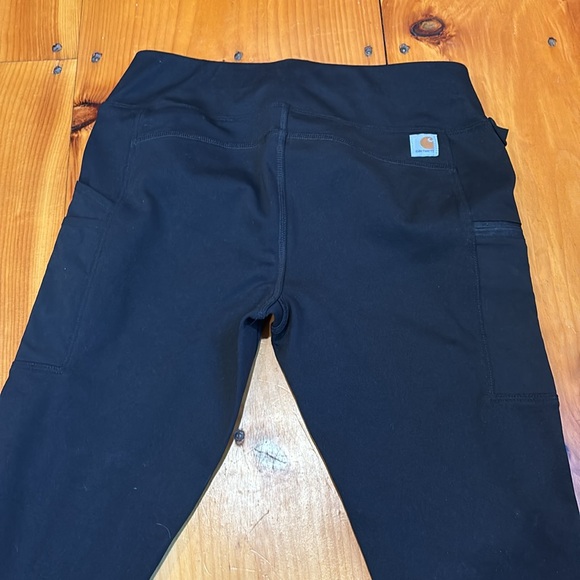CARHARTT S Black Fitted Force Utility Leggings Pockets - Picture 3 of 9